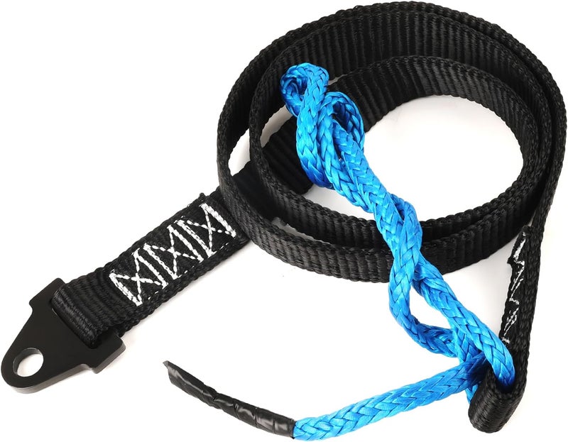 UCandy 64in Plow Strap for ATV UTV Winch, Heavy Duty Snow Plow Lift Strap, 3500lb High Tensile Strength Winch Snow Plow Straps for Use with Standard or Wide Winches - Image 1